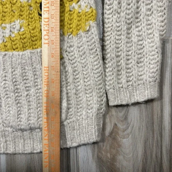 Anthropologie Beige and Yellow Knit Cardigan - Picture 8 of 10
